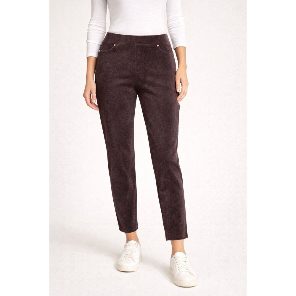 Michael KORS‎ NWT Chocolate Brown Corduroy Pull-on Ankle Pants